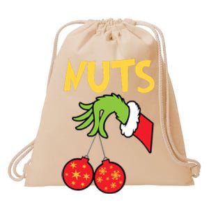 Chest Nuts Matching Chestnuts Funny Christmas Couples Nuts Drawstring Bag