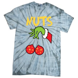 Chest Nuts Matching Chestnuts Funny Christmas Couples Nuts Tie-Dye T-Shirt