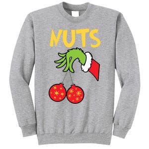 Chest Nuts Matching Chestnuts Funny Christmas Couples Nuts Tall Sweatshirt