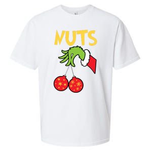 Chest Nuts Matching Chestnuts Funny Christmas Couples Nuts Sueded Cloud Jersey T-Shirt