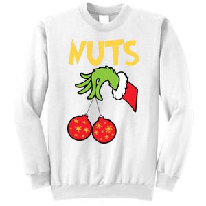 Chest Nuts Matching Chestnuts Funny Christmas Couples Nuts Sweatshirt