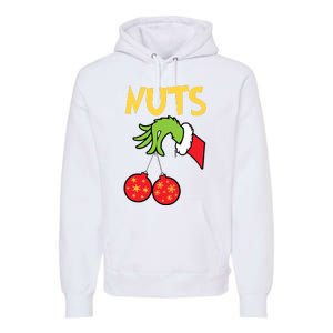 Chest Nuts Matching Chestnuts Funny Christmas Couples Nuts Premium Hoodie