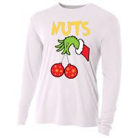 Chest Nuts Matching Chestnuts Funny Christmas Couples Nuts Cooling Performance Long Sleeve Crew