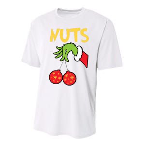 Chest Nuts Matching Chestnuts Funny Christmas Couples Nuts Performance Sprint T-Shirt