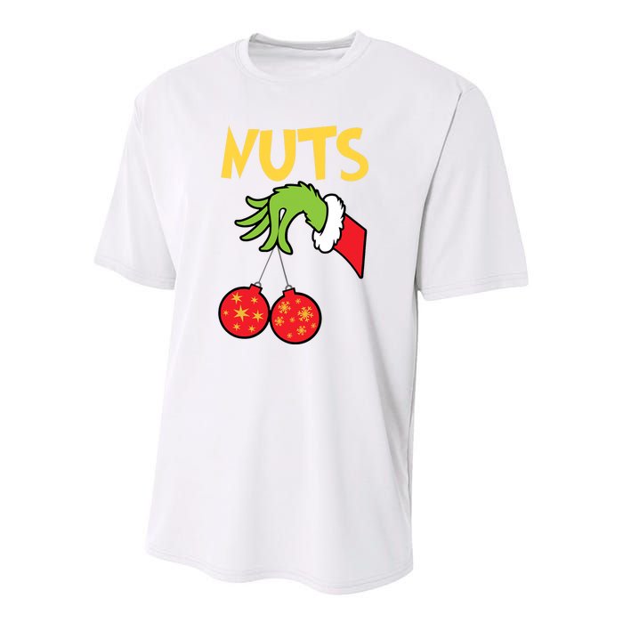 Chest Nuts Matching Chestnuts Funny Christmas Couples Nuts Youth Performance Sprint T-Shirt