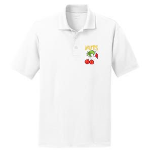 Chest Nuts Matching Chestnuts Funny Christmas Couples Nuts PosiCharge RacerMesh Polo