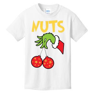 Chest Nuts Matching Chestnuts Funny Christmas Couples Nuts Kids T-Shirt