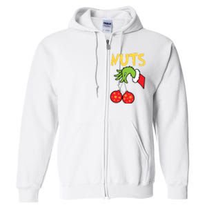 Chest Nuts Matching Chestnuts Funny Christmas Couples Nuts Full Zip Hoodie