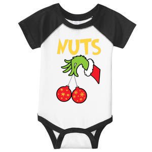 Chest Nuts Matching Chestnuts Funny Christmas Couples Nuts Infant Baby Jersey Bodysuit