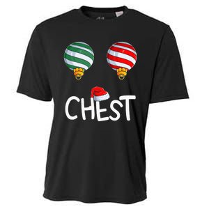 Chest Nuts Matching Funny Christmas Couples Chestnuts Chest Cooling Performance Crew T-Shirt