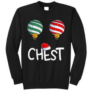 Chest Nuts Matching Funny Christmas Couples Chestnuts Chest Sweatshirt