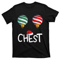 Chest Nuts Matching Funny Christmas Couples Chestnuts Chest T-Shirt