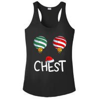 Chest Nuts Matching Funny Christmas Couples Chestnuts Chest Ladies PosiCharge Competitor Racerback Tank