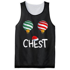 Chest Nuts Matching Funny Christmas Couples Chestnuts Chest Mesh Reversible Basketball Jersey Tank