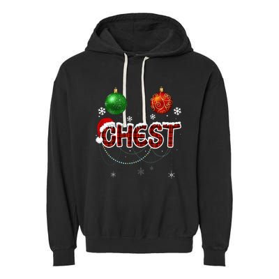 Chest Nuts Matching Chestnuts Christmas Couples Garment-Dyed Fleece Hoodie