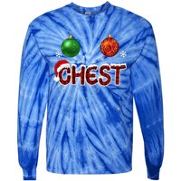 Chest Nuts Matching Chestnuts Christmas Couples Tie-Dye Long Sleeve Shirt