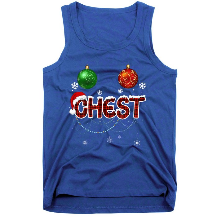 Chest Nuts Matching Chestnuts Christmas Couples Tank Top