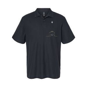 Christmas Nativity Manger Softstyle Adult Sport Polo