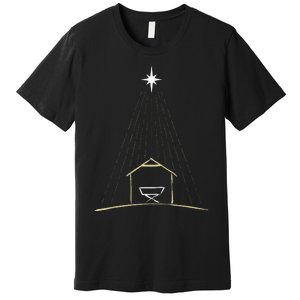 Christmas Nativity Manger Premium T-Shirt