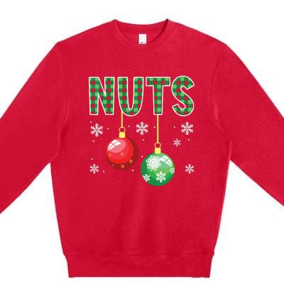 Chest Nuts Matching Chestnuts Funny Premium Crewneck Sweatshirt