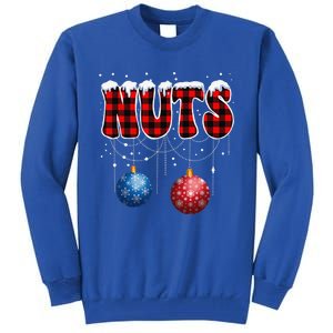 Chest Nuts Matching Chestnuts Funny Christmas Couples Nuts Tall Sweatshirt