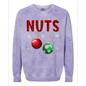 Chest Nuts Matching Chestnuts Funny Christmas Couples Xmas Colorblast Crewneck Sweatshirt