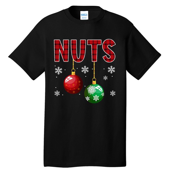 Chest Nuts Matching Chestnuts Funny Christmas Couples Xmas Tall T-Shirt