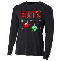 Chest Nuts Matching Chestnuts Funny Christmas Couples Xmas Cooling Performance Long Sleeve Crew