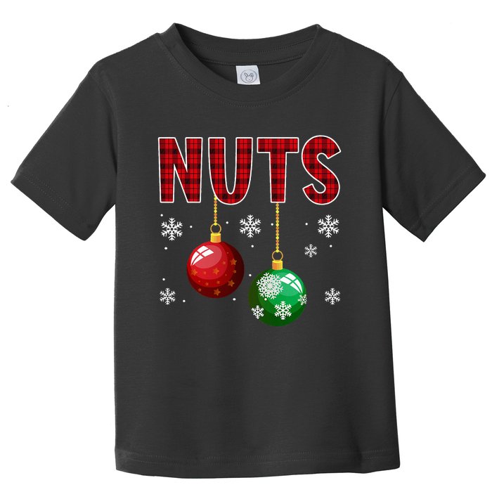 Chest Nuts Matching Chestnuts Funny Christmas Couples Xmas Toddler T-Shirt