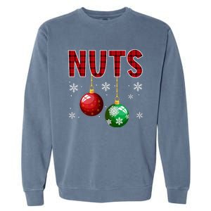 Chest Nuts Matching Chestnuts Funny Christmas Couples Xmas Garment-Dyed Sweatshirt