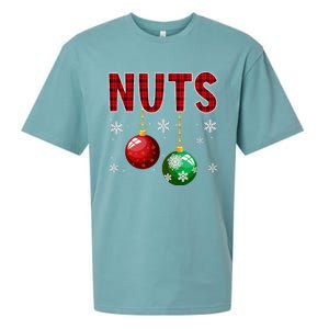 Chest Nuts Matching Chestnuts Funny Christmas Couples Xmas Sueded Cloud Jersey T-Shirt