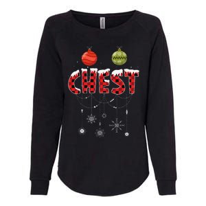 CHEST NUTS Matching Chestnuts Funny Christmas Couples Womens California Wash Sweatshirt