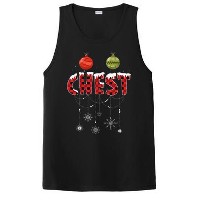 CHEST NUTS Matching Chestnuts Funny Christmas Couples PosiCharge Competitor Tank