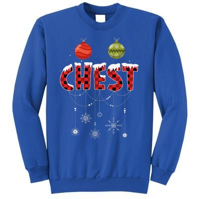 CHEST NUTS Matching Chestnuts Funny Christmas Couples Sweatshirt