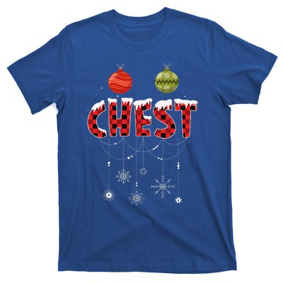 CHEST NUTS Matching Chestnuts Funny Christmas Couples T-Shirt