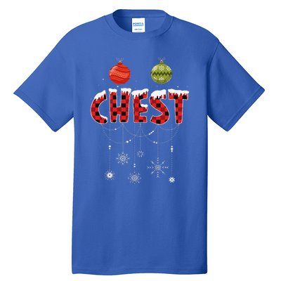 CHEST NUTS Matching Chestnuts Funny Christmas Couples Tall T-Shirt