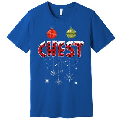 CHEST NUTS Matching Chestnuts Funny Christmas Couples Premium T-Shirt