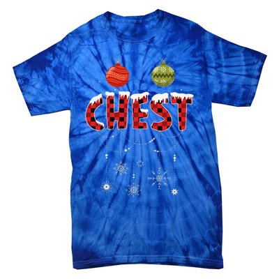 CHEST NUTS Matching Chestnuts Funny Christmas Couples Tie-Dye T-Shirt