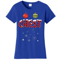 CHEST NUTS Matching Chestnuts Funny Christmas Couples Women's T-Shirt