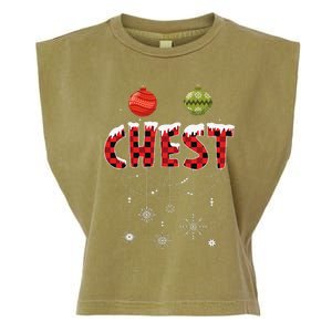 CHEST NUTS Matching Chestnuts Funny Christmas Couples Garment-Dyed Women's Muscle Tee