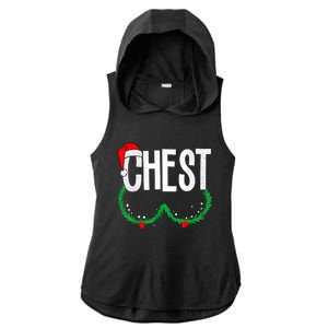 Chest Nuts Matching Chestnuts Funny Christmas Couples Chest Ladies PosiCharge Tri-Blend Wicking Draft Hoodie Tank