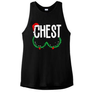 Chest Nuts Matching Chestnuts Funny Christmas Couples Chest Ladies PosiCharge Tri-Blend Wicking Tank