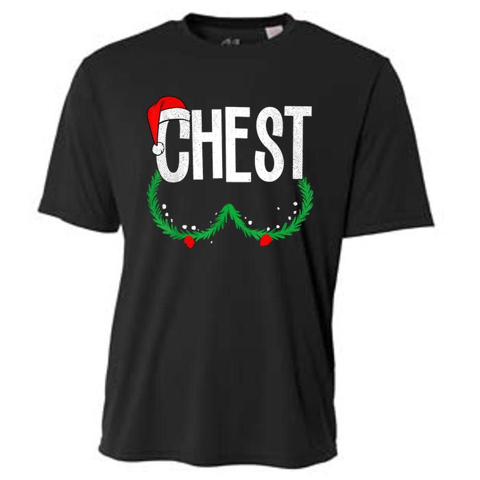 Chest Nuts Matching Chestnuts Funny Christmas Couples Chest Cooling Performance Crew T-Shirt