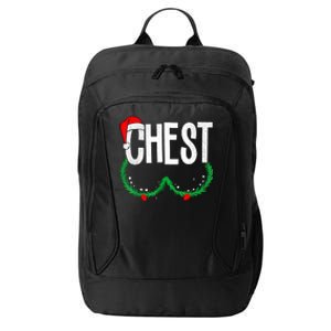 Chest Nuts Matching Chestnuts Funny Christmas Couples Chest City Backpack