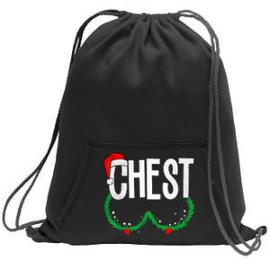 Chest Nuts Matching Chestnuts Funny Christmas Couples Chest Sweatshirt Cinch Pack Bag