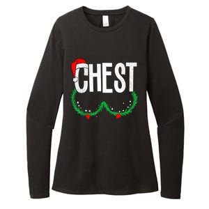 Chest Nuts Matching Chestnuts Funny Christmas Couples Chest Womens CVC Long Sleeve Shirt