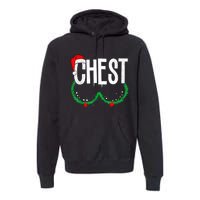 Chest Nuts Matching Chestnuts Funny Christmas Couples Chest Premium Hoodie