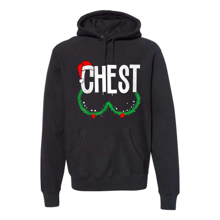 Chest Nuts Matching Chestnuts Funny Christmas Couples Chest Premium Hoodie