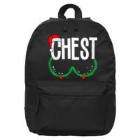 Chest Nuts Matching Chestnuts Funny Christmas Couples Chest 16 in Basic Backpack