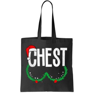 Chest Nuts Matching Chestnuts Funny Christmas Couples Chest Tote Bag